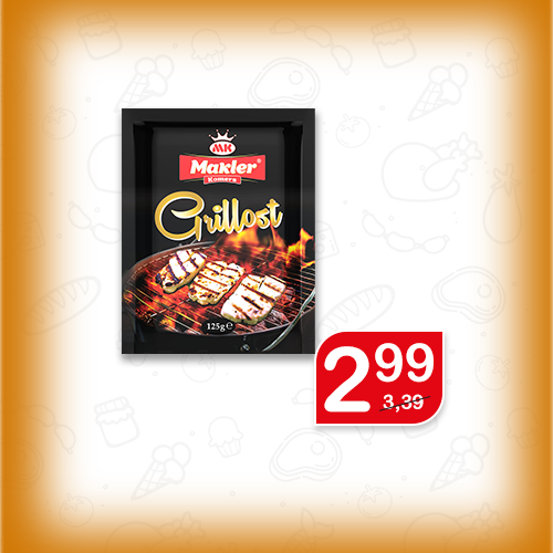 Сирене
Халуми, Грилос, Маклер Комерс, 125 гр, вакуум